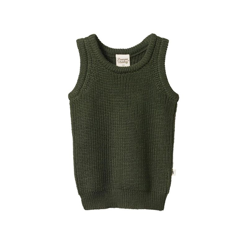 Nature Baby Merino Knit Vest 0-3Y image number 0